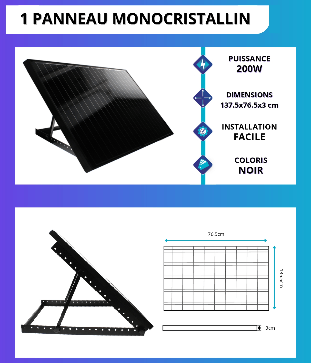 Kit solaire autoconsommation 200W